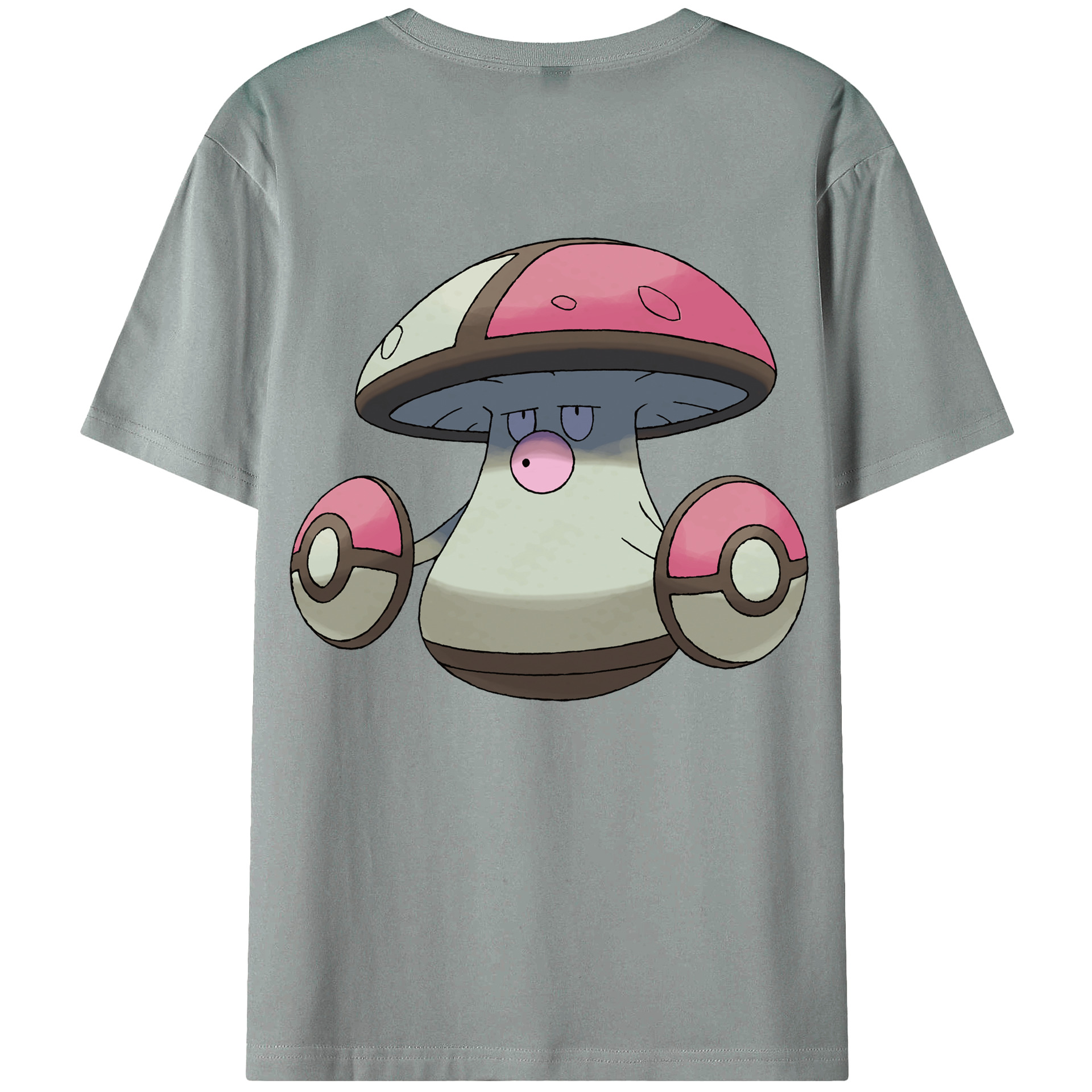 （画像用） ポケットモンスター Pokémon 綿100％ メンズ半袖Tシャツ（バックプリント） 通気性
